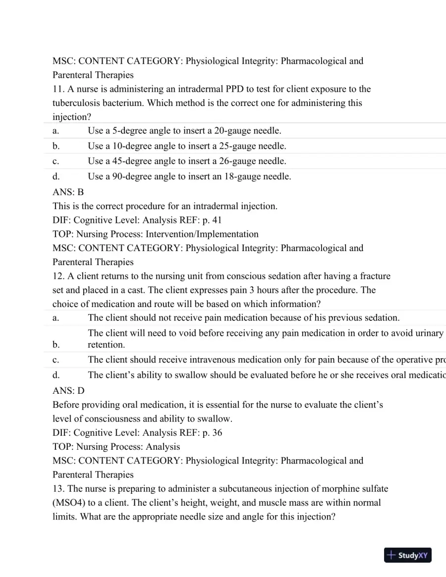 Pharmacology: A Patient-Centered Nursing Process Approach, (Kee, Pharmacology) 8th Edition Test Bank, page 30
