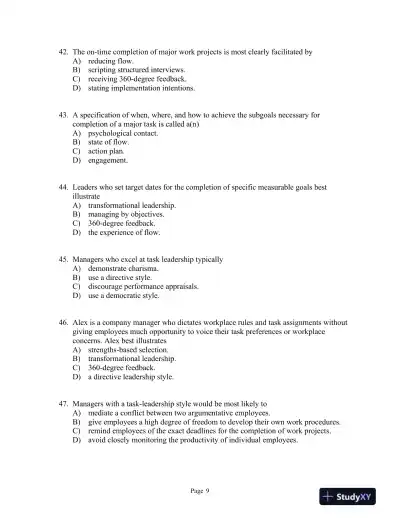Psychology in Modules Eleventh Edition Test Bank - Page 12 preview image