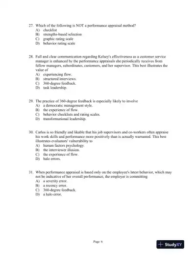 Psychology in Modules Eleventh Edition Test Bank - Page 9 preview image