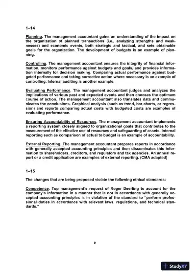 Managerial Accounting , 8th Edition Solution Manual - Page 10 preview image