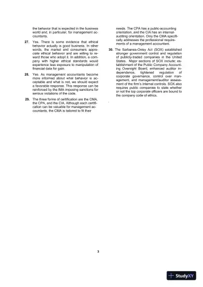 Managerial Accounting , 8th Edition Solution Manual - Page 4 preview image