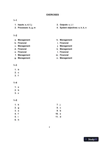 Managerial Accounting , 8th Edition Solution Manual - Page 5 preview image