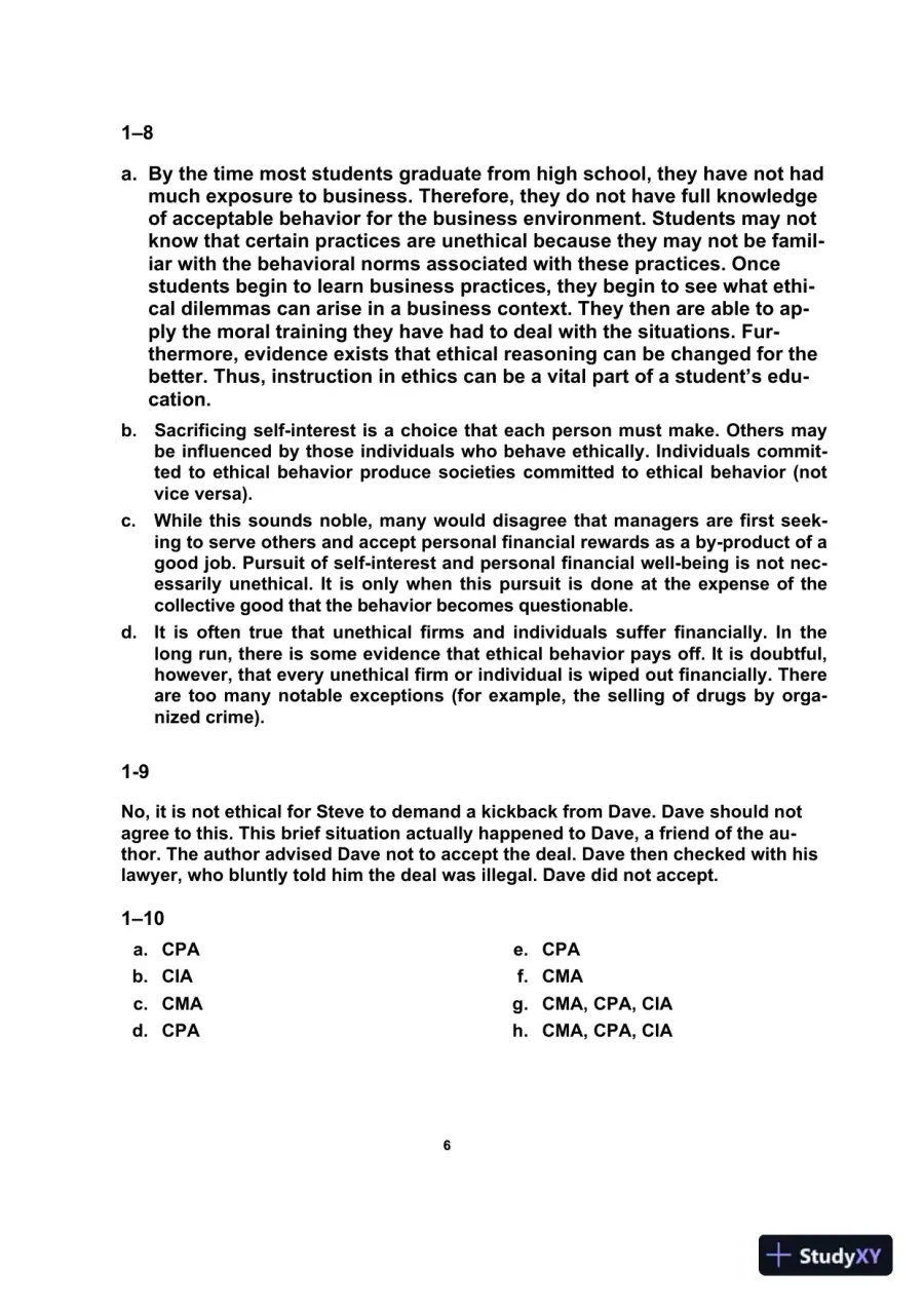 Managerial Accounting  , 8th Edition Solution Manual, page 7