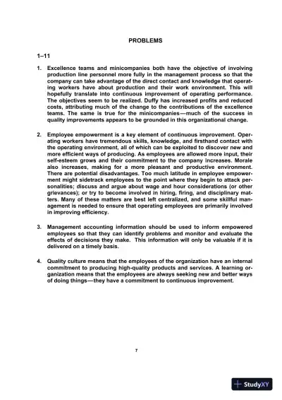 Managerial Accounting , 8th Edition Solution Manual - Page 8 preview image