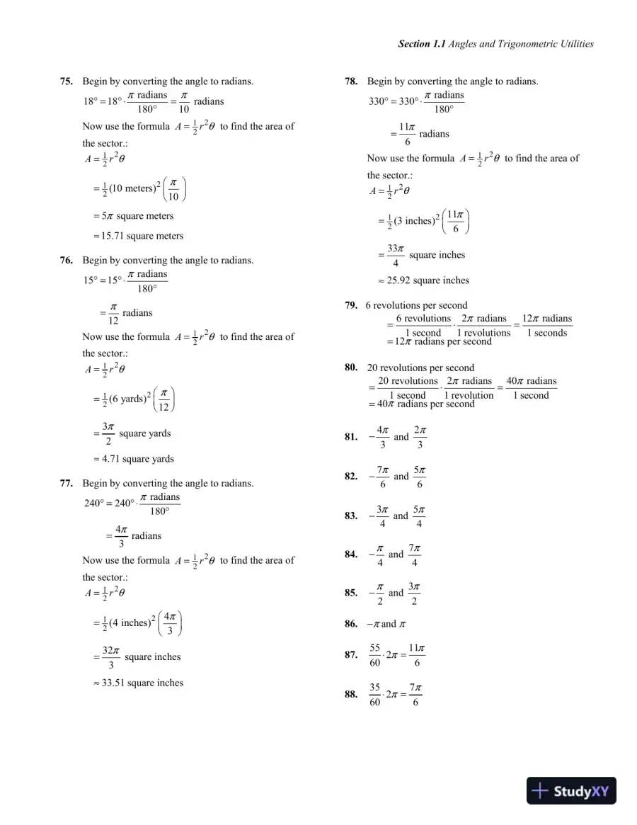 Solution Manual for Trigonometry, 2nd Edition, page 10
