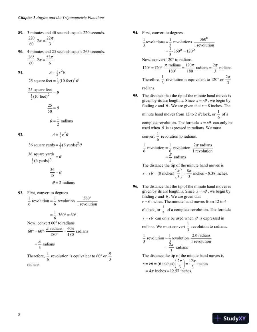 Solution Manual for Trigonometry, 2nd Edition, page 11
