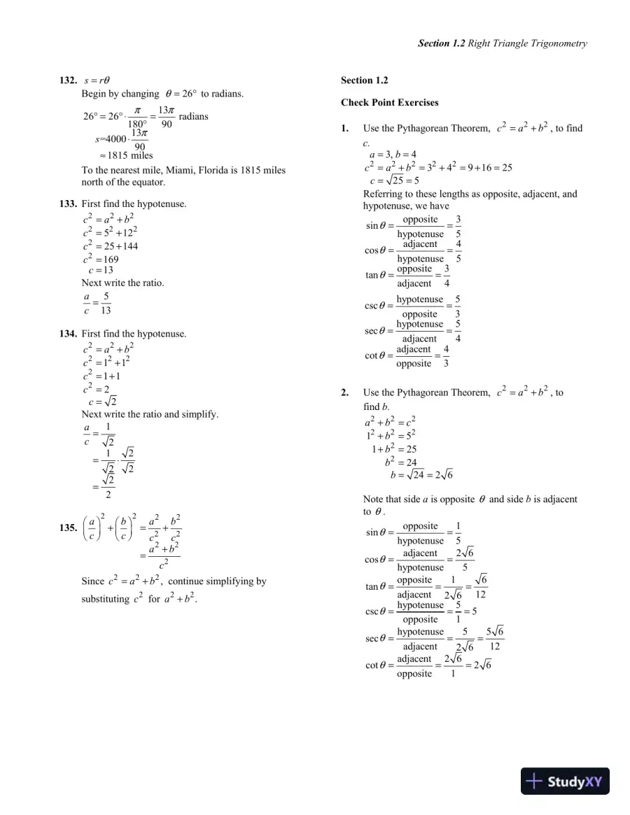 Solution Manual for Trigonometry, 2nd Edition, page 14