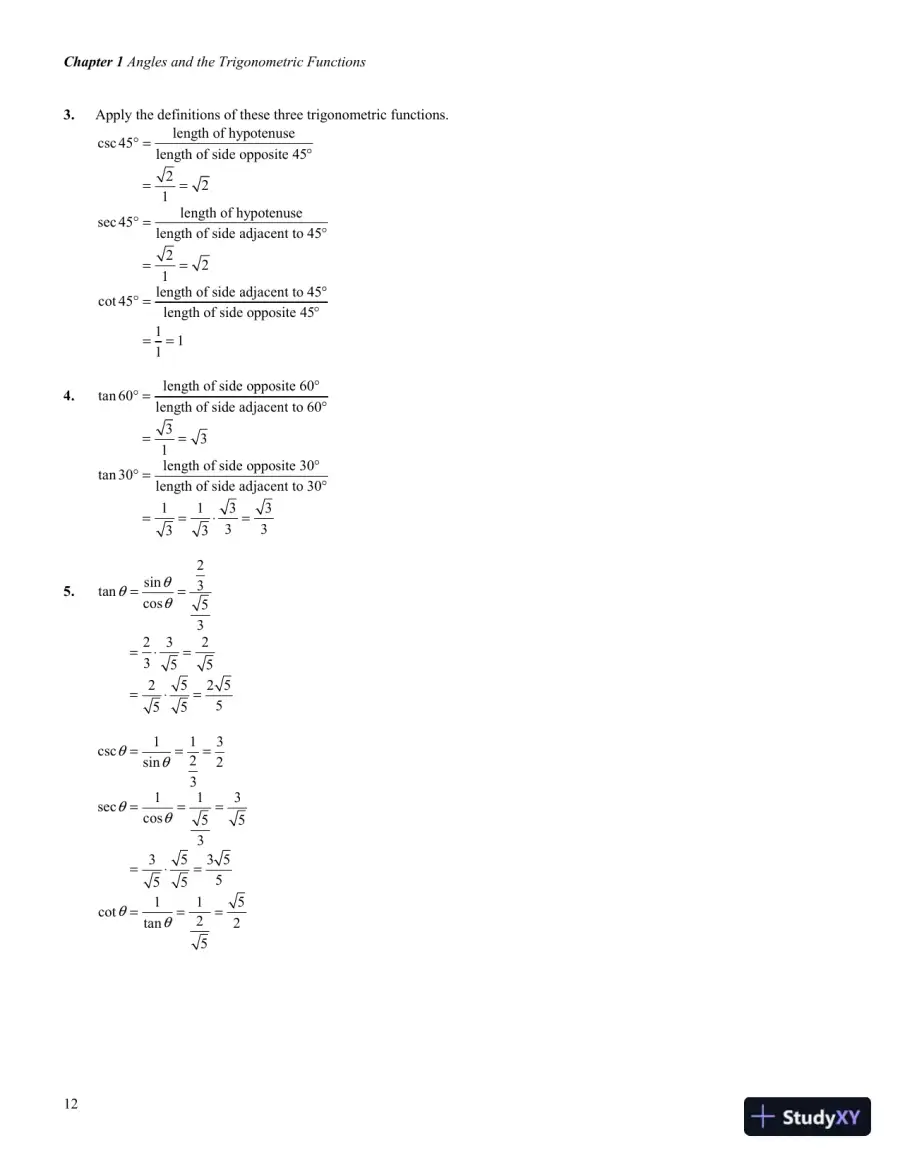 Solution Manual for Trigonometry, 2nd Edition, page 15