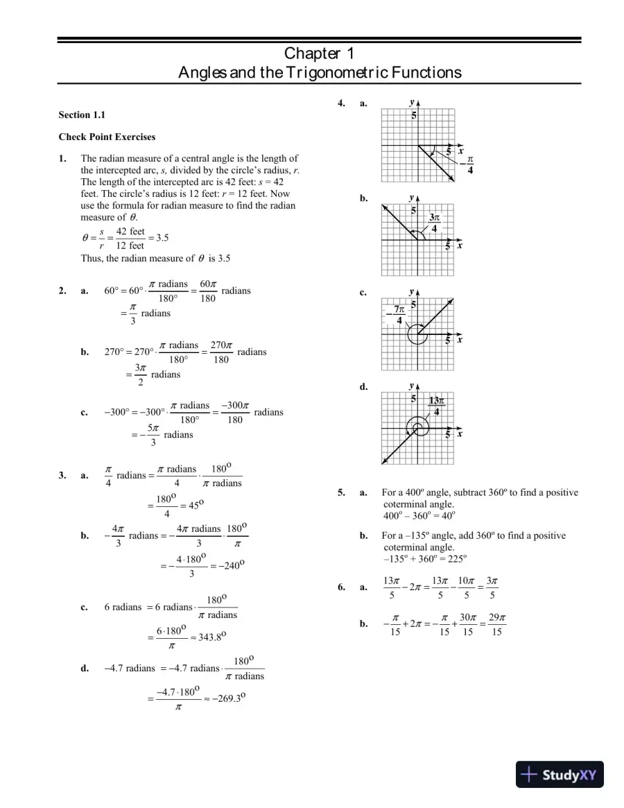 Solution Manual for Trigonometry, 2nd Edition, page 4