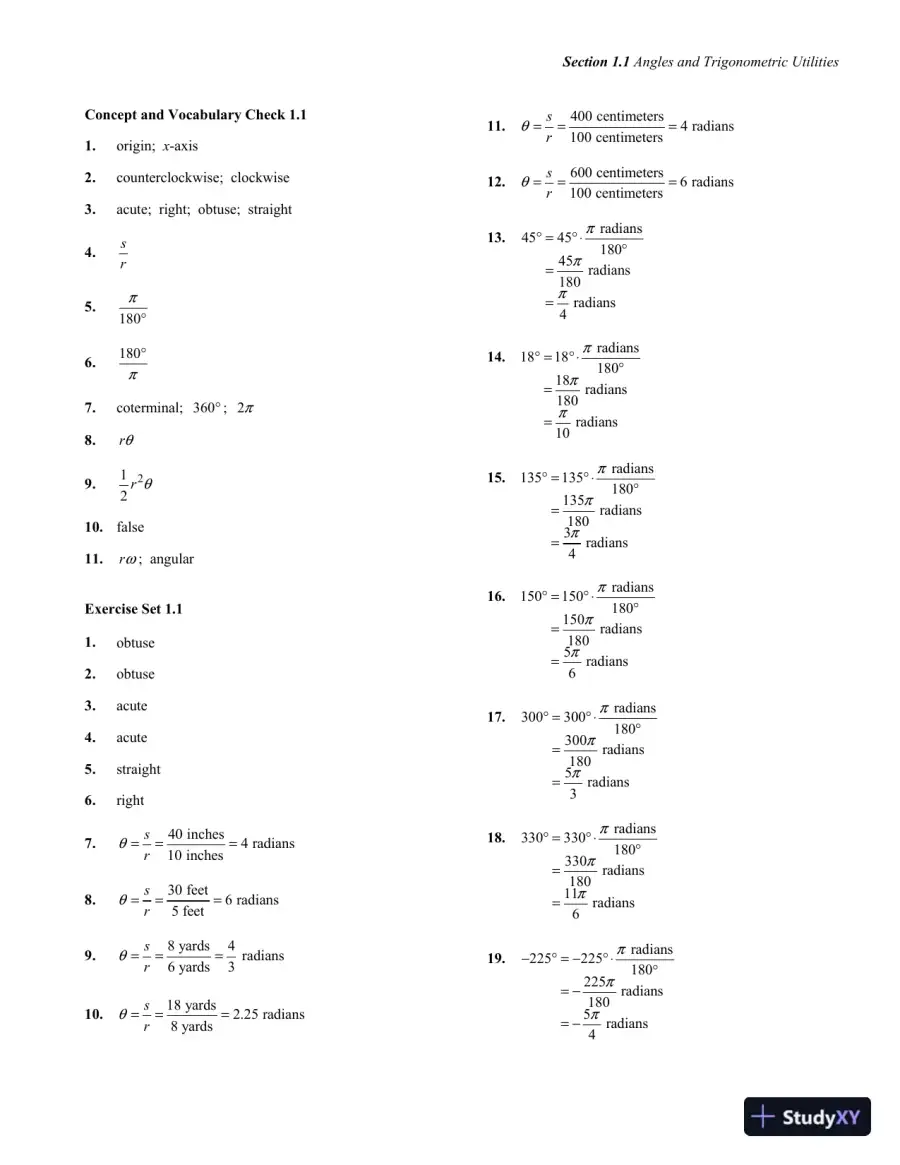 Solution Manual for Trigonometry, 2nd Edition, page 6
