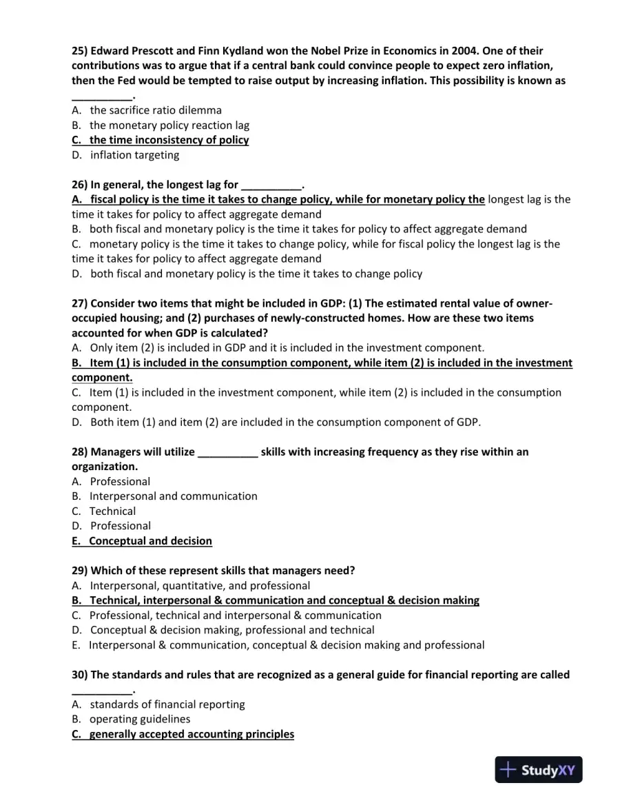 BUS 475 Final Exam Study Guide 2012 � Set 1, page 6