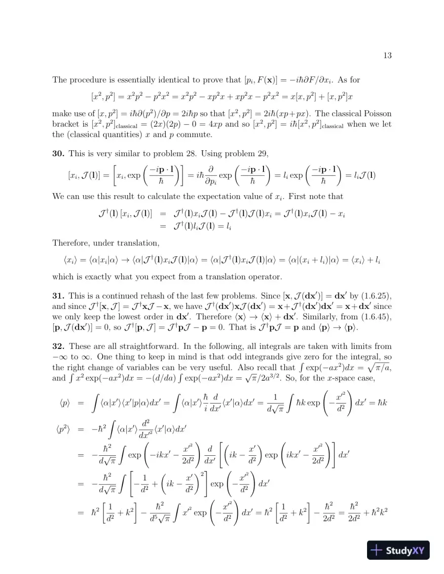 Solution Manual for Modern Quantum Mechanics, 2nd Edition, page 13
