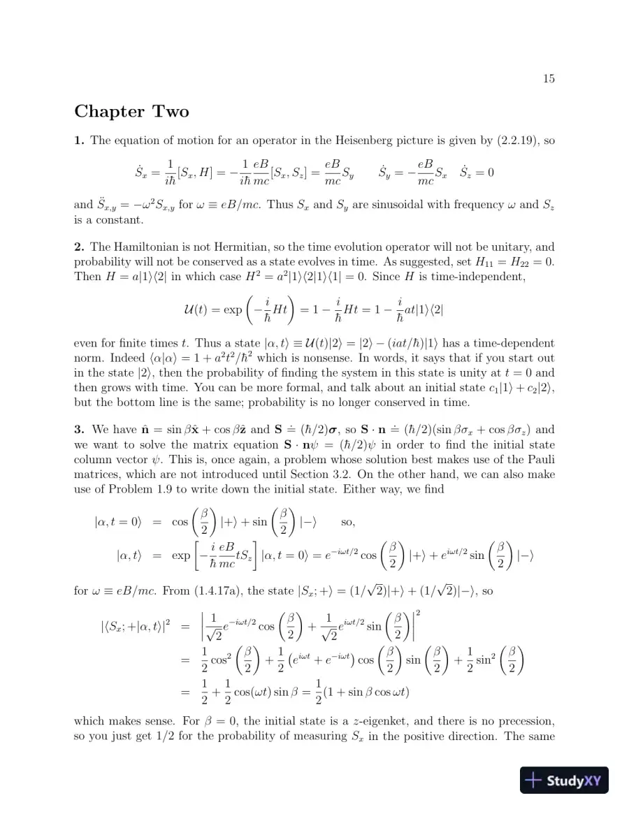 Solution Manual for Modern Quantum Mechanics, 2nd Edition, page 15