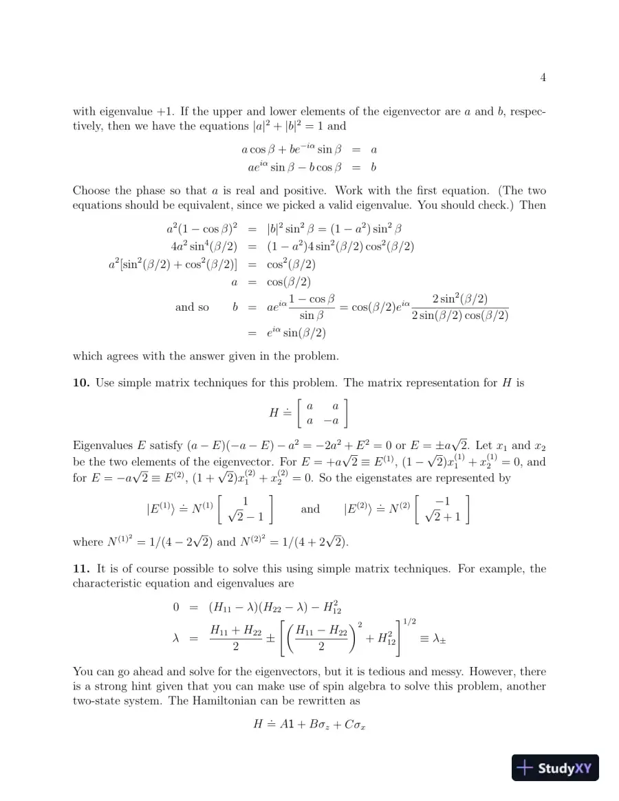 Solution Manual for Modern Quantum Mechanics, 2nd Edition, page 4