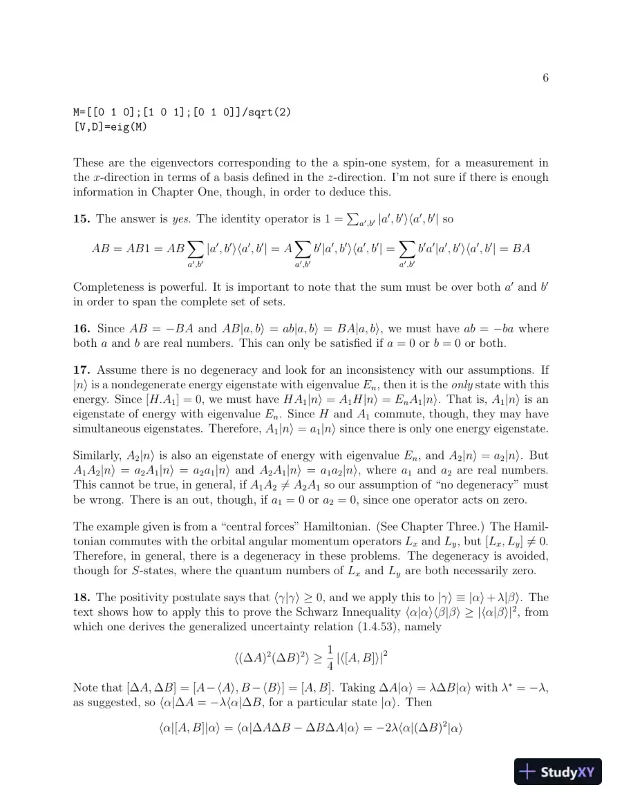 Solution Manual for Modern Quantum Mechanics, 2nd Edition, page 6