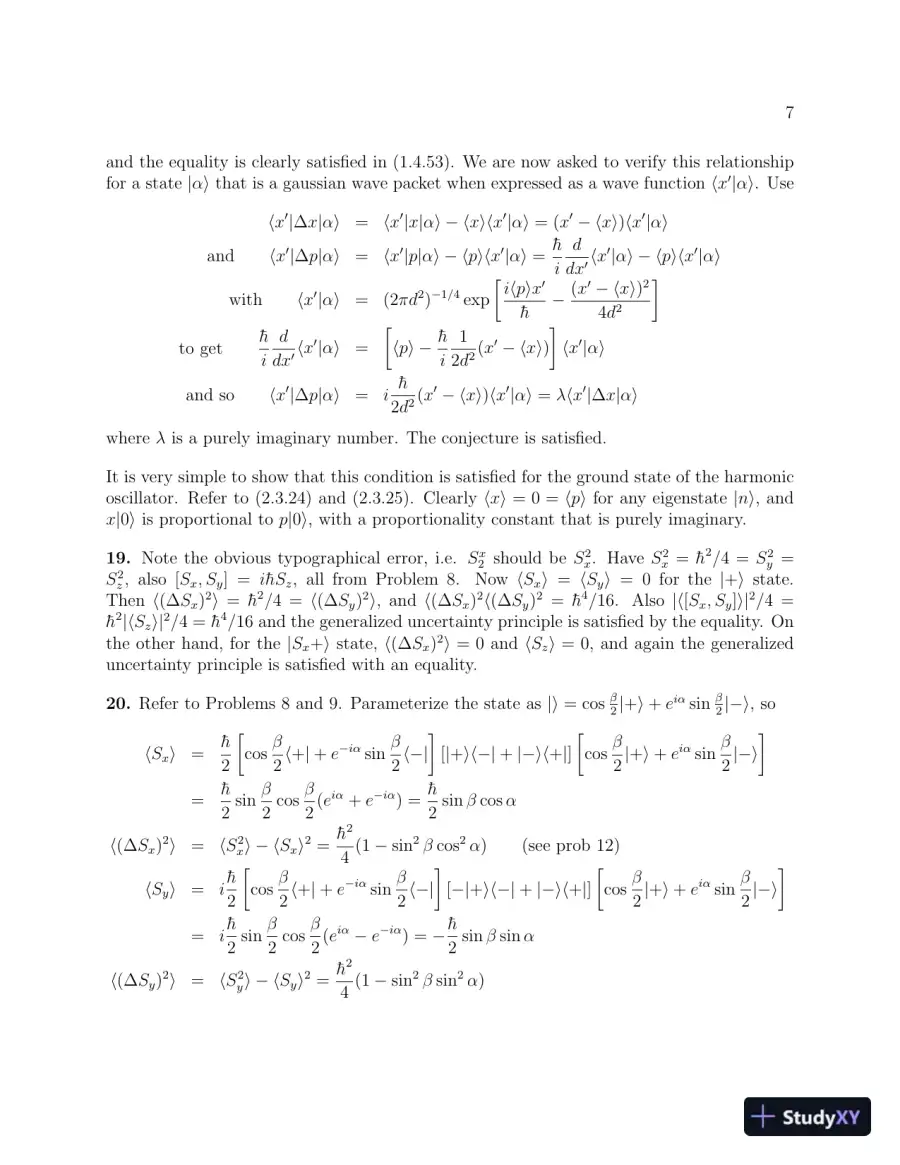Solution Manual for Modern Quantum Mechanics, 2nd Edition, page 7