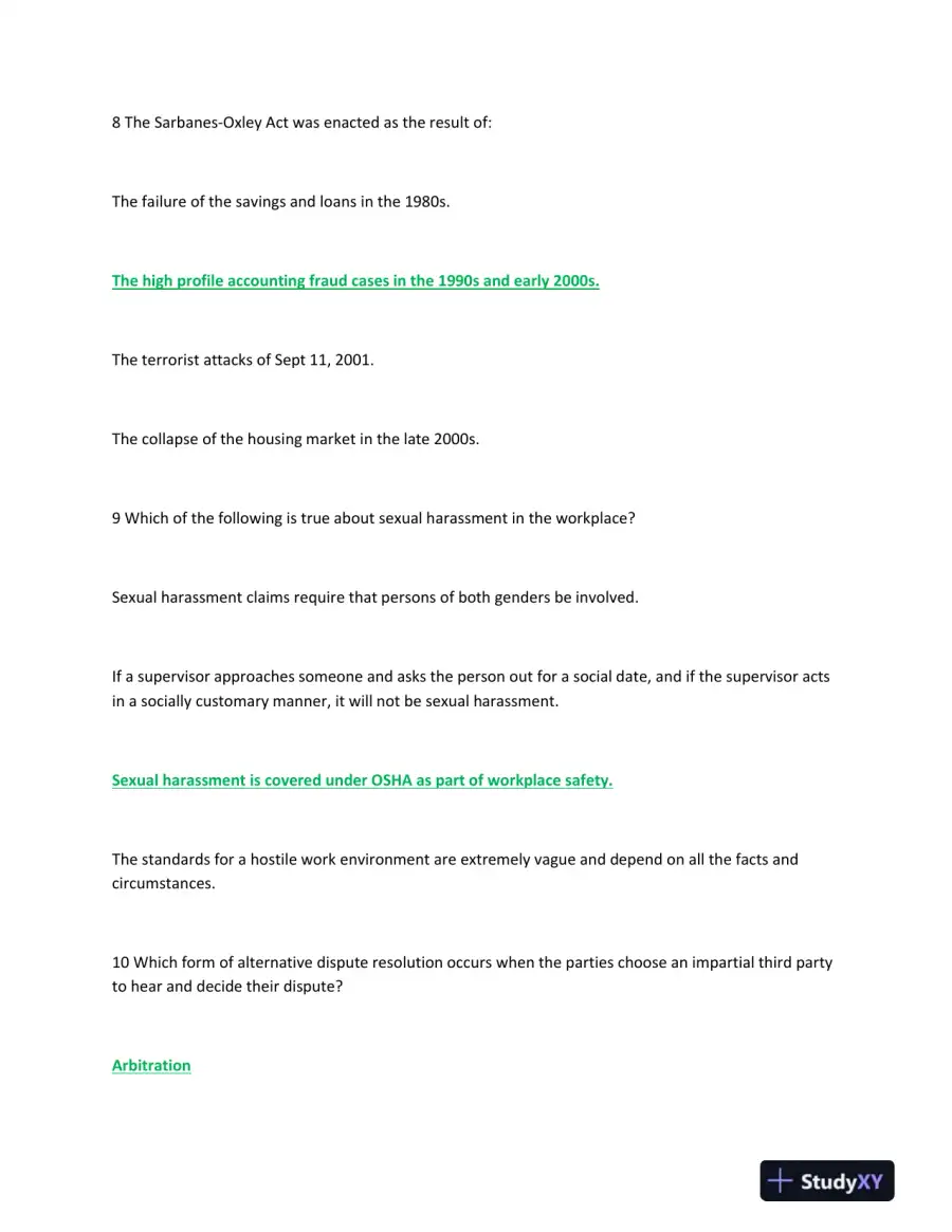 LAW 531 Final Exam 51, page 5