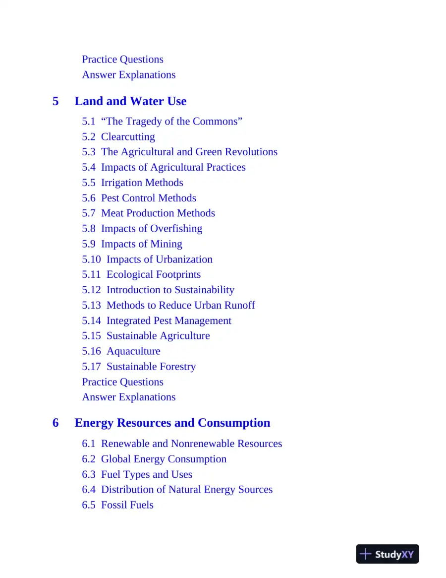 AP Environmental Science Premium, 2025: 5 Practice Tests + Comprehensive Review (2025), page 10