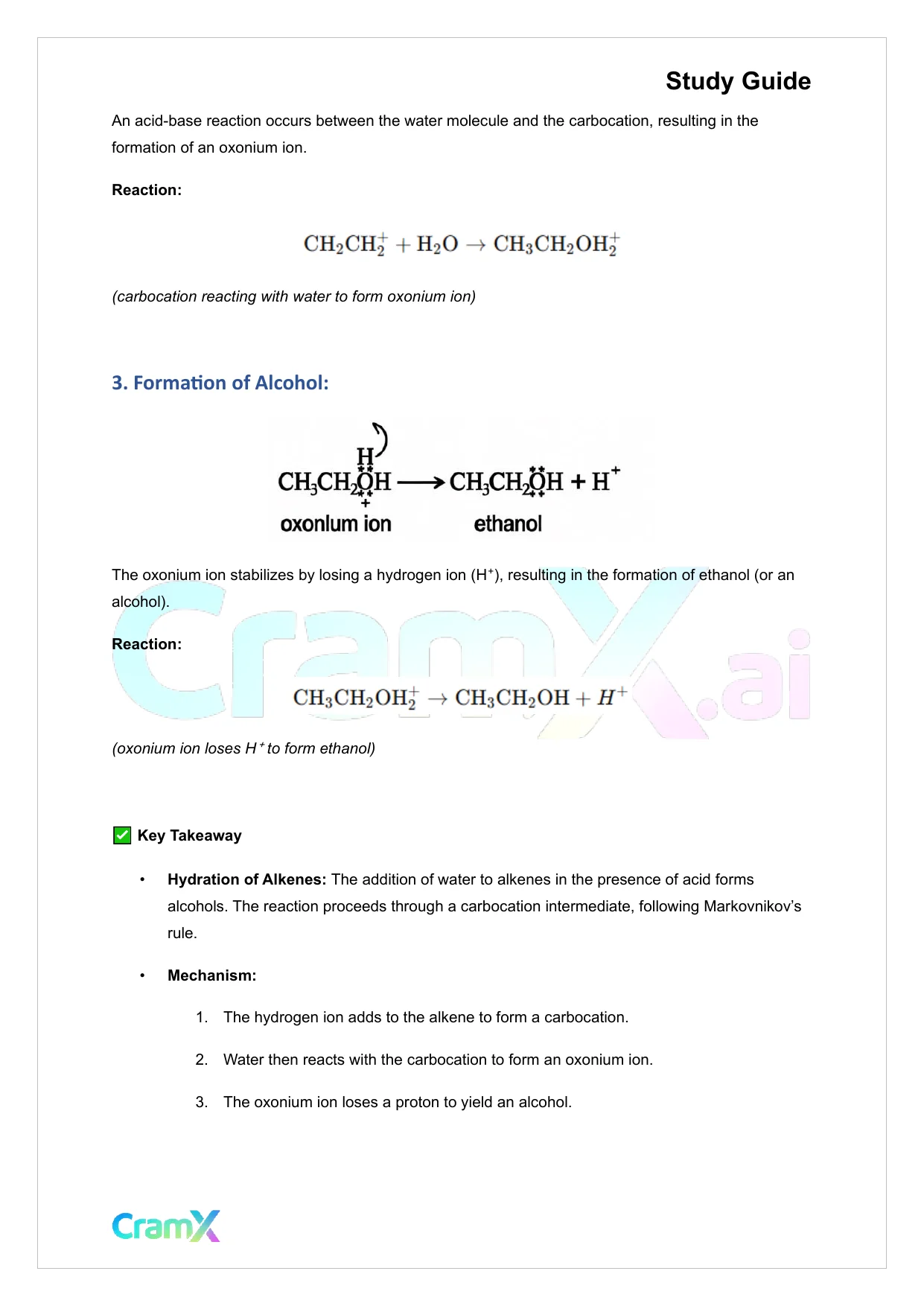 Organic Chemistry I - Reactions of Alkenes - Page 2 preview image