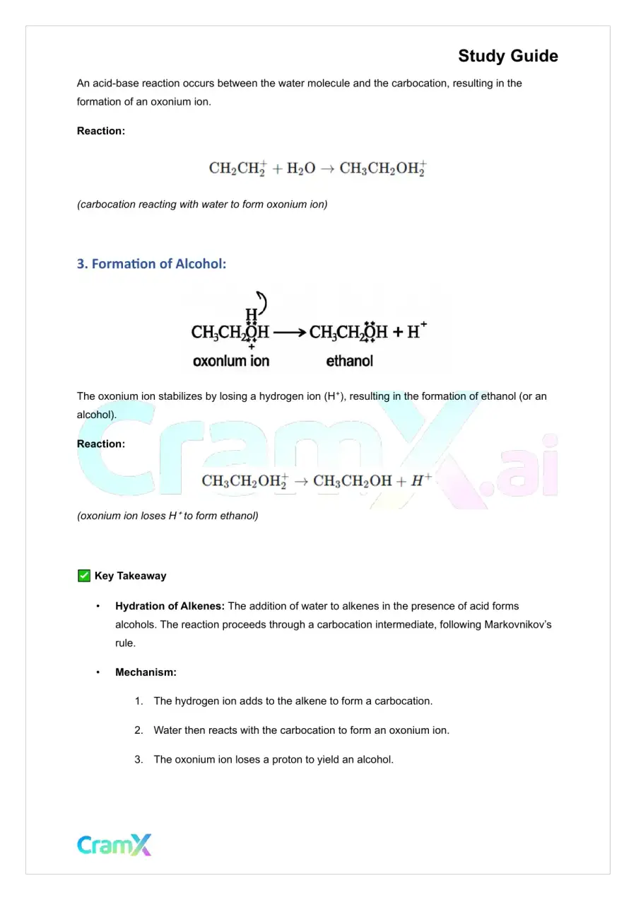Organic Chemistry I - Reactions of Alkenes, page 2