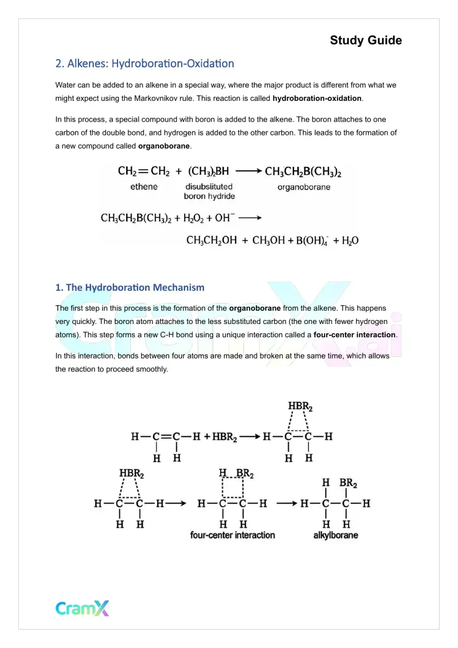 Organic Chemistry I - Reactions of Alkenes, page 3