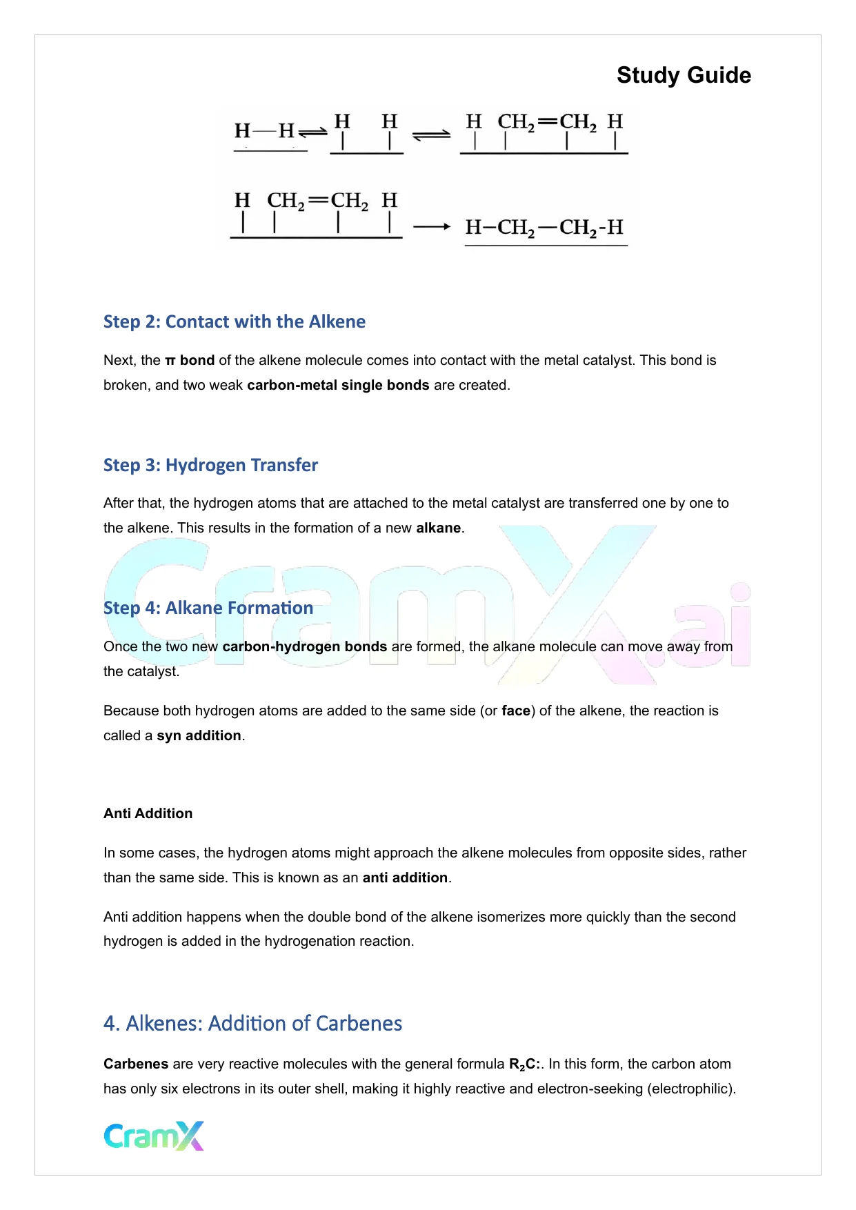 Organic Chemistry I - Reactions of Alkenes - Page 6 preview image