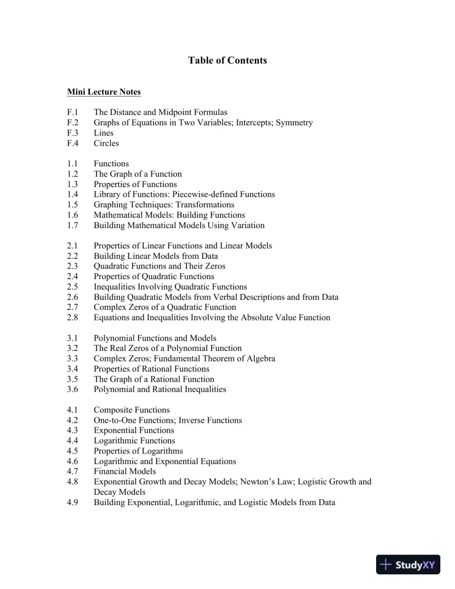 Solution Manual for College Algebra: Concepts Through Functions, 4th Edition, page 3