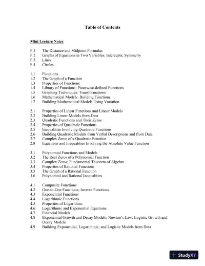 Solution Manual for College Algebra: Concepts Through Functions, 4th Edition - Page 3 preview image