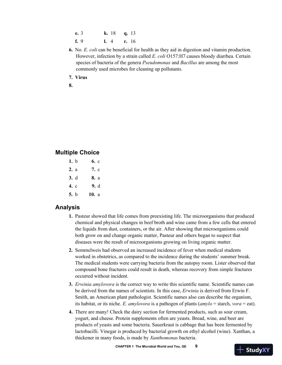 Solution Manual For Microbiology: An Introduction, 13th Edition, page 10