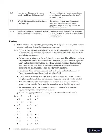 Solution Manual For Microbiology: An Introduction, 13th Edition - Page 9 preview image