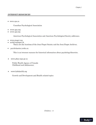 Class Notes for Children: A Chronological Approach, Fifth Canadian Edition - Page 15 preview image