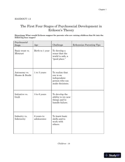 Class Notes for Children: A Chronological Approach, Fifth Canadian Edition - Page 18 preview image