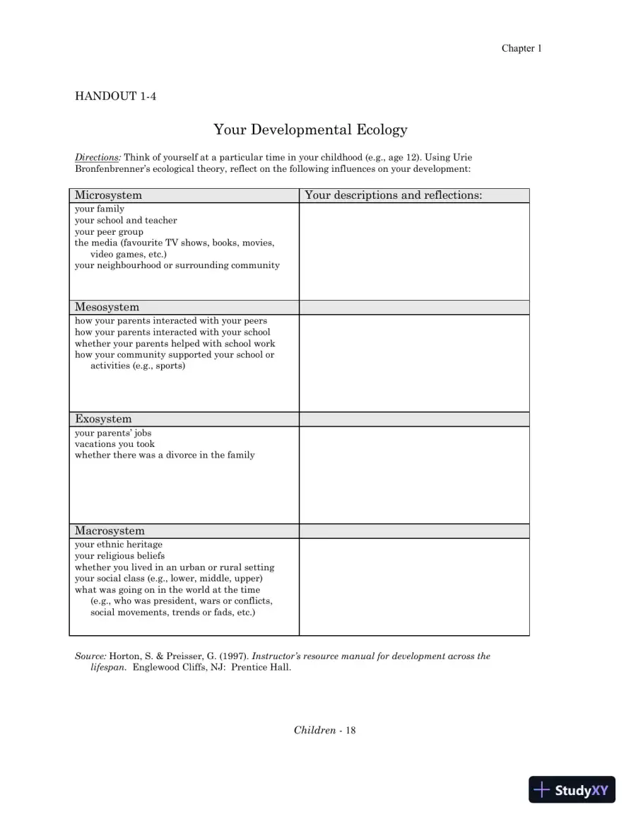 Class Notes for Children: A Chronological Approach, Fifth Canadian Edition, page 20