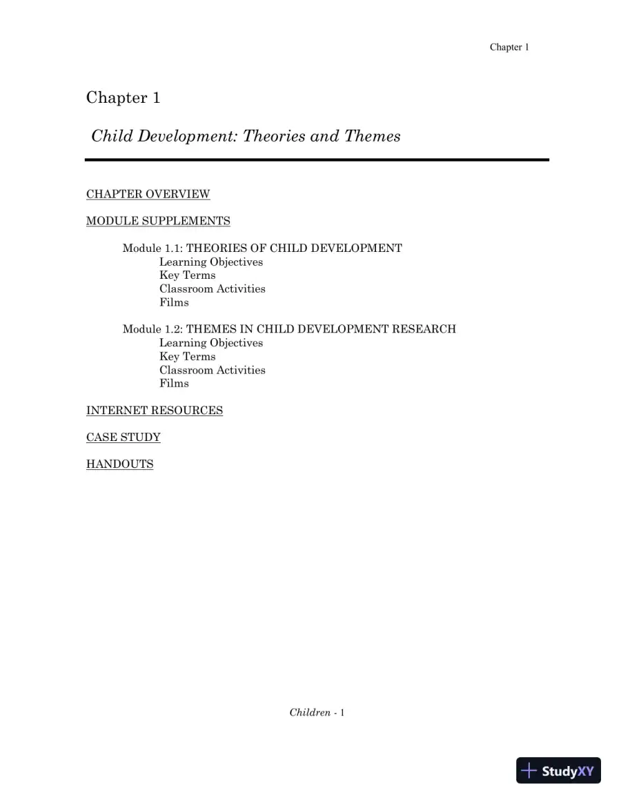 Class Notes for Children: A Chronological Approach, Fifth Canadian Edition, page 3