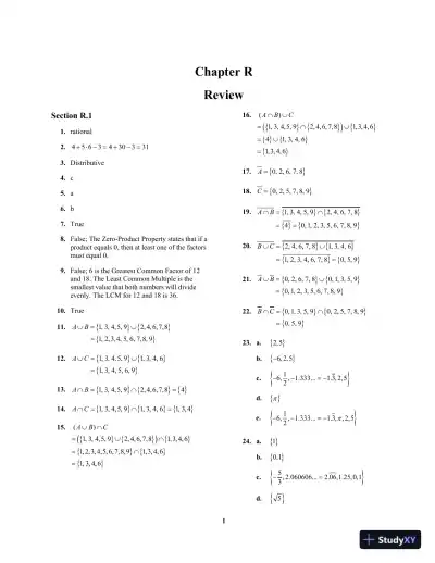 Solution Manual for College Algebra Enhanced with Graphing Utilities, 8th Edition - Page 6 preview image