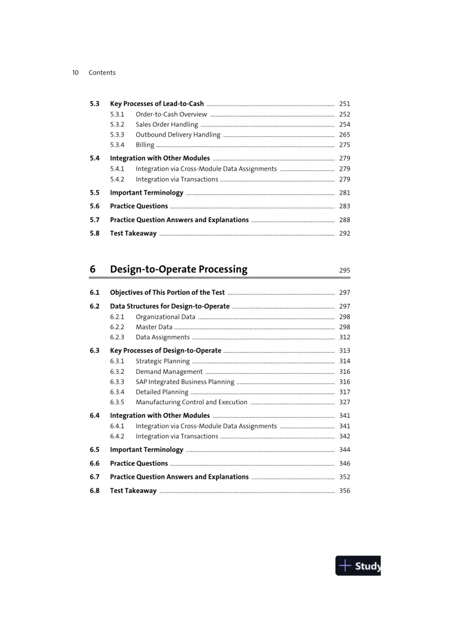 SAP S/4HANA Business Process Integration Certification Guide: Application Associate Exam (2021), page 11