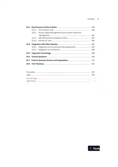 SAP S/4HANA Business Process Integration Certification Guide: Application Associate Exam (2021) - Page 14 preview image