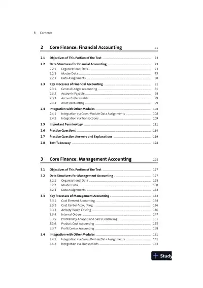 SAP S/4HANA Business Process Integration Certification Guide: Application Associate Exam (2021) - Page 9 preview image