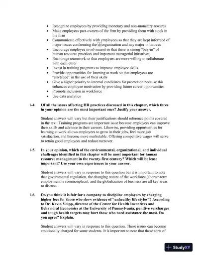 Solution Manual for Managing Human Resources, 9th Edition - Page 10 preview image