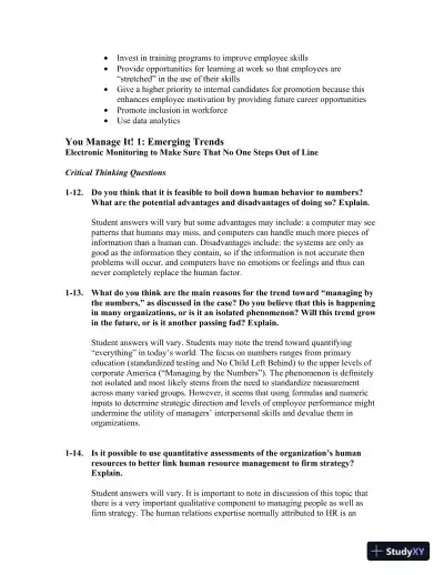 Solution Manual for Managing Human Resources, 9th Edition - Page 13 preview image