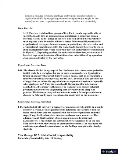 Solution Manual for Managing Human Resources, 9th Edition - Page 14 preview image