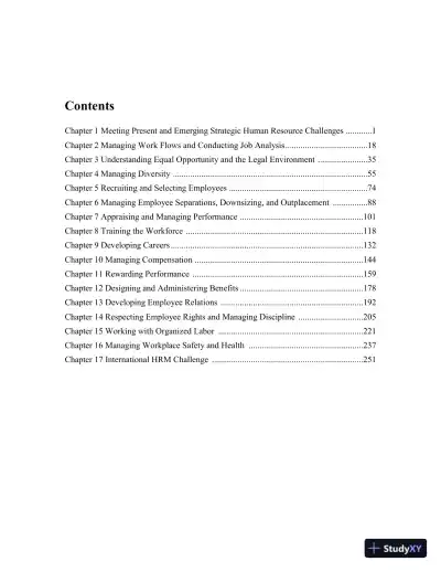 Solution Manual for Managing Human Resources, 9th Edition - Page 3 preview image