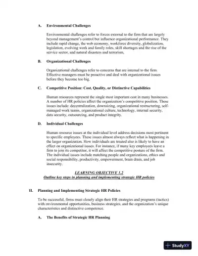 Solution Manual for Managing Human Resources, 9th Edition - Page 5 preview image