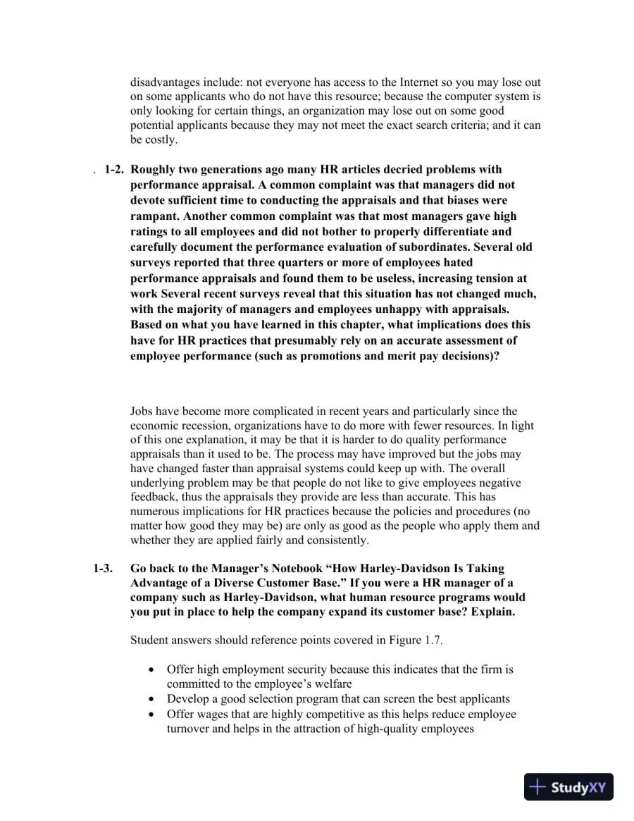 Solution Manual for Managing Human Resources, 9th Edition, page 9