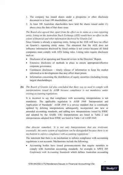 Issues in Financial Accounting, 15th Edition Solution Manual - Page 15 preview image