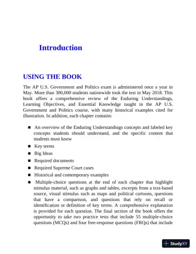 AP US Government and Politics: With 2 Practice Tests, 12th Edition (2020) - Page 16 preview image