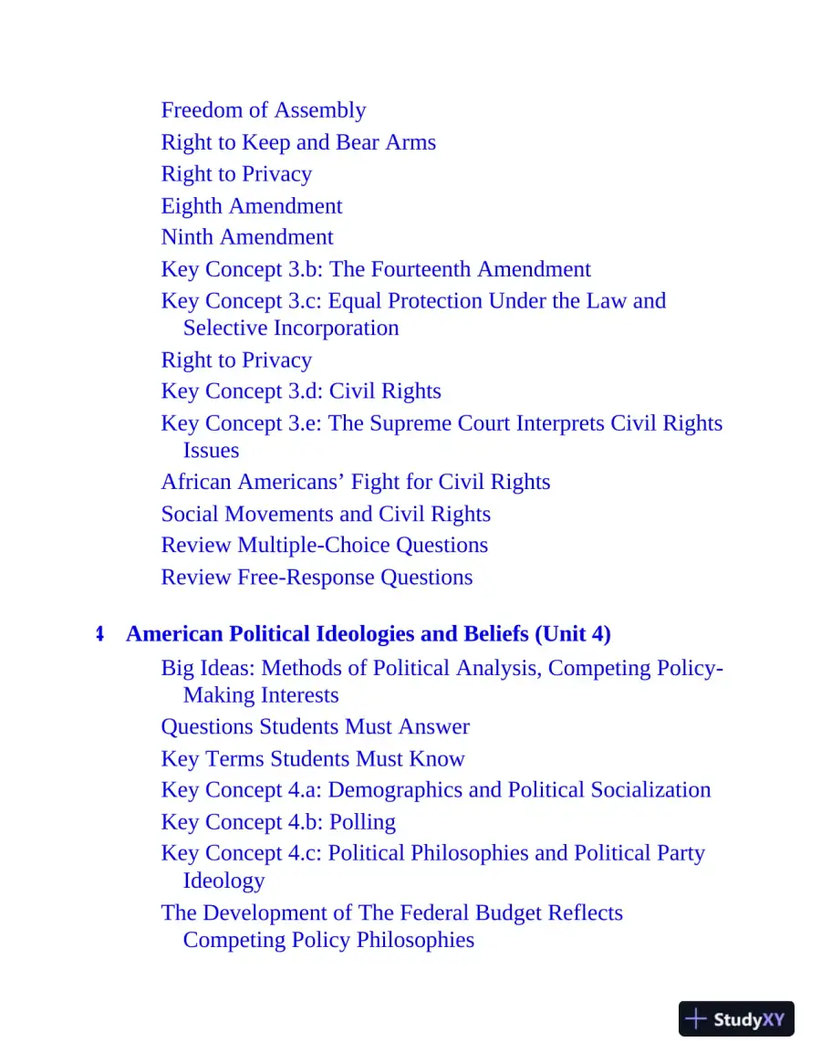 AP US Government and Politics: With 2 Practice Tests, 12th Edition (2020), page 9