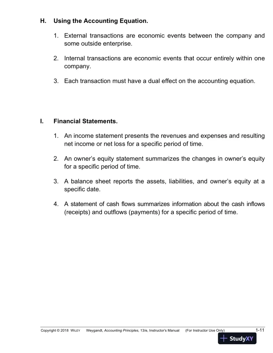 Lecture Notes For Accounting Principles, 13th Edition, page 12