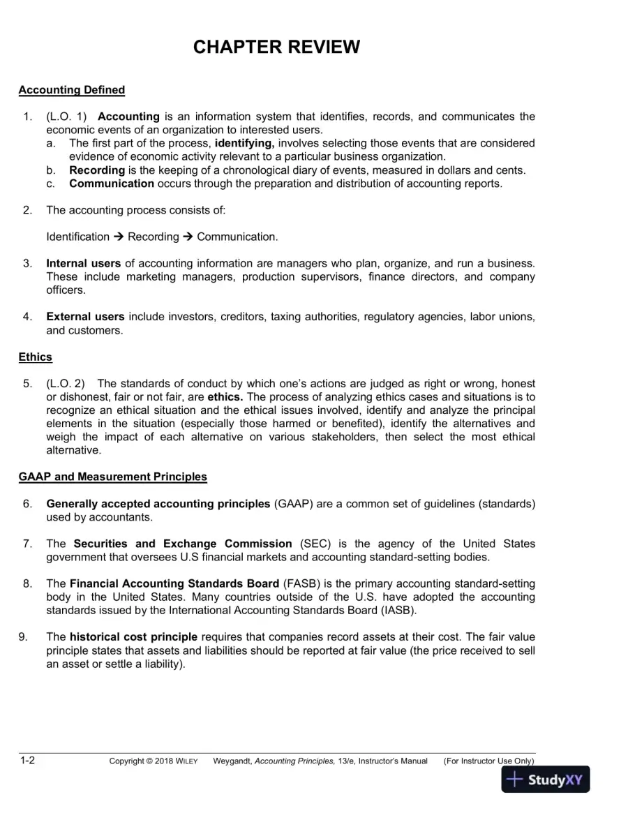 Lecture Notes For Accounting Principles, 13th Edition, page 3