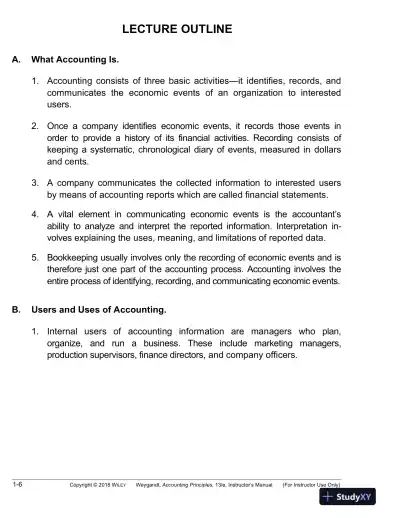Lecture Notes For Accounting Principles, 13th Edition - Page 7 preview image